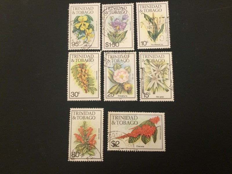 ICOLLECTZONE Trinidad and Tobago 393//405 VF used flowers