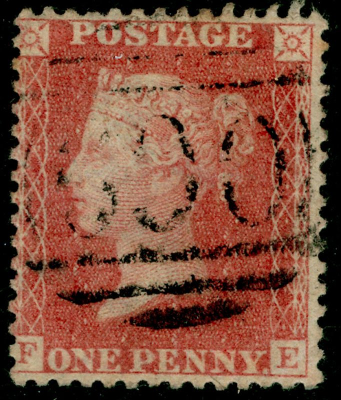 SG38, 1d pale red PLATE 62, LC14, FINE USED. Cat £35. FE 