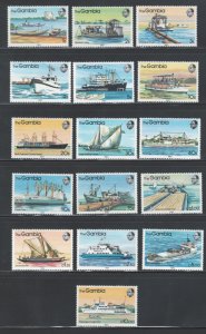 Gambia 1983 Ships Scott # 465 - 480 MNH