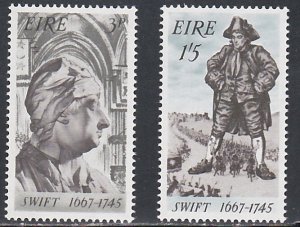 Ireland # 240-241, Johnathon Swift - Gulliver's Travels, Mint NH