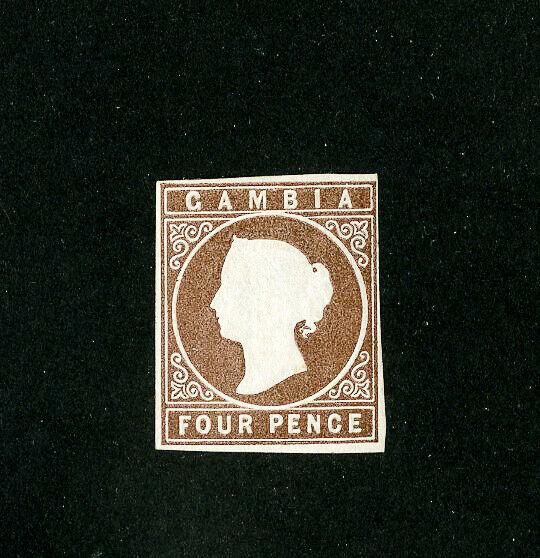 Gambia Stamps # 1a F-VF unused no gum Scott Value $475.00