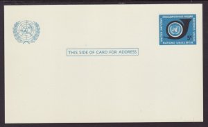 UN New York UX4 Postal Card Unused VF