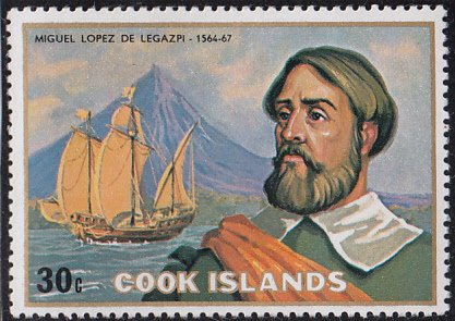 Cook Islands 1975 MH Sc #426 30c Miguel Lopez de Legaspi