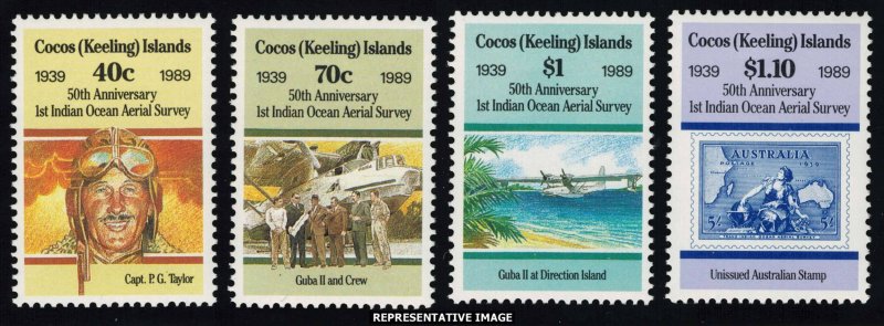 Cocos Islands Scott 203-206 Mint never hinged.