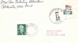 United States Mississippi Polkville 39118 1970 4-bar  1960-1974  Philatelic.