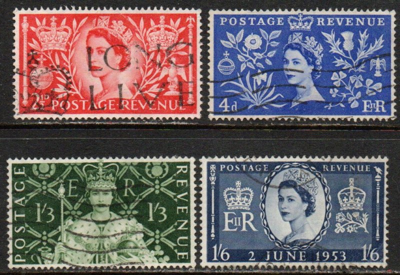 Great Britain Sc #313-316 Used