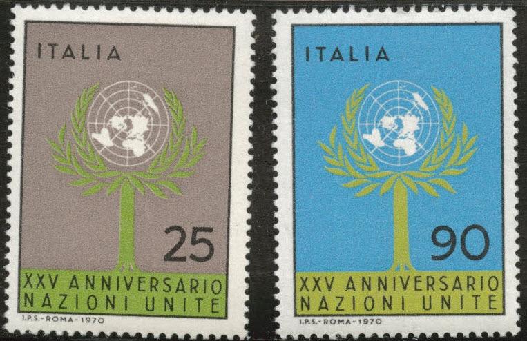 Italy Scott 1023-24 MNH** 1970 UN set