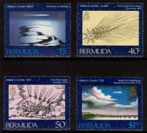 BERMUDA 1985 Halley's Comet; Scott 478-81, SG 503-06; MNH