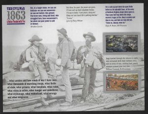 USA 4788a - The Civil War 1863 - Vicksburg/Gettysburg - VF - MNH - CV$13.25