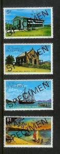 ST VINCENT GRENADINES Sc#112-115 Specimen Set MNH