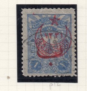 Turkey 1908 Type Issue Fine Used 1p. Star Crescent Optd NW-12271
