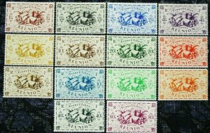 ES-14867 French Reunion, 1943 Produce Issue, Scott 224-37, 14 Stamps, MNH