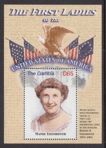 Gambia 3119 First Lady Eisenhower Souvenir Sheet MNH VF