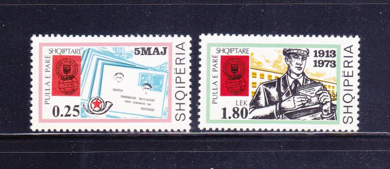 Albania 1503-1504 Set MH Stamps On Stamps