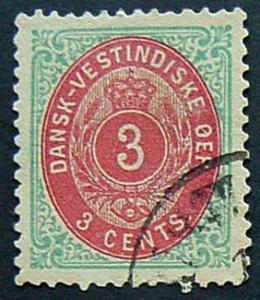 Danish West Indies, Scott 6, used, VF