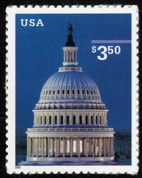 US #3472 $3.50 Capital Dome, SUPERB mint never hinged, Super Nice!