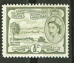 St. Kitts-Nevis # 120 Added QE II ½c Definitive (1) Mint NH