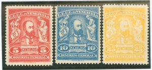 Venezuela #245-247 Unused Single (Complete Set)