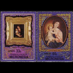 MICRONESIA 1986 - Scott# 54-5 Christmas Set of 2 NH