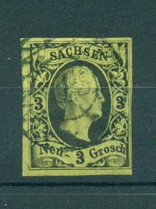 Germany-State Saxony sc# 8 used cat val $25.00