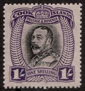 1936 Cook Islands Sc #97 (pf 14) - 1sh - KGV - MLH cv$23.50