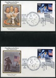 UNITED STATES COLORANO 1994 25th MOON LANDING SET OF 11 $9.95  FIRST DAY COVERS