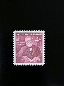 1960 4c Andrew Carnegie, Scottish American Industrialist Scott 1171 Mint F/VF NH
