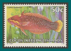 Cocos 1979 Clown Wrasse, MNH #46,SG44