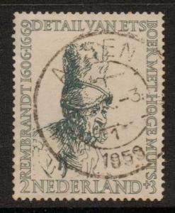 NETHERLANDS SG826 1956 2c+3c SLATE FINE USED