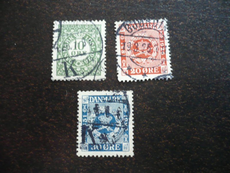 Stamps - Denmark - Scott# 178-180 - Used Part of 3 Stamps