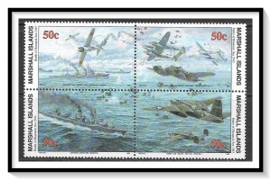 Marshall Islands #331-334 Anniversaries & Events Of WWII 1943 Block MNH