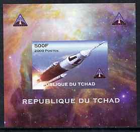 Chad 2009 Space - Ares Mission #1 individual imperf delux...