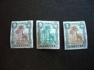 Stamps - Nyassa - Scott# 26, 28, 29 - Mint Hinged Partial Set of 3 Stamps