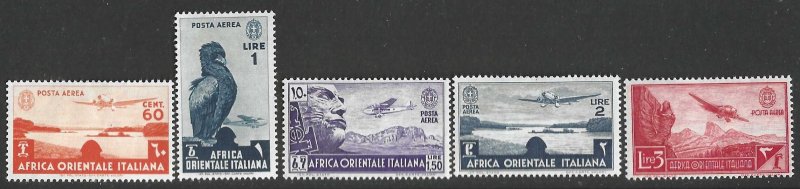 Italian East Africa C3, C5-C8  Mint