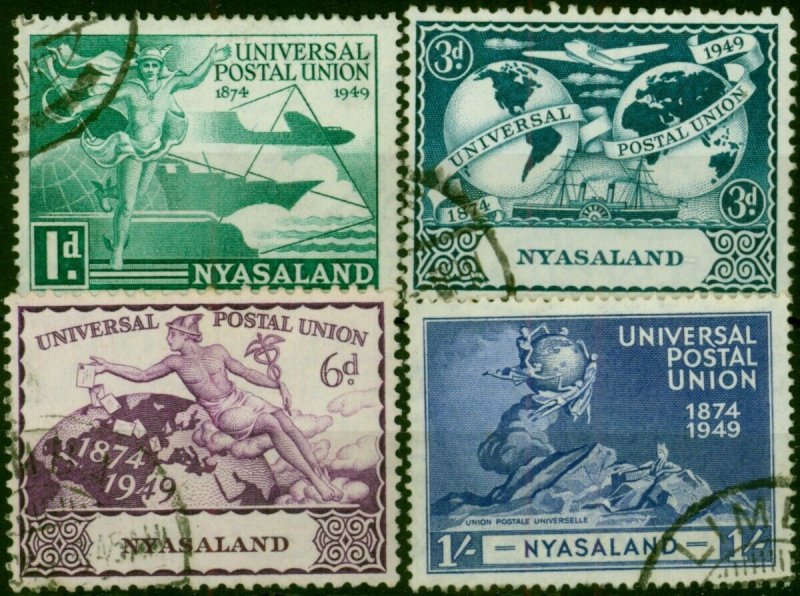 Nyasaland 1949 UPU Set of 4 SG163-166 Fine Used