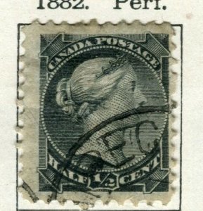 CANADA; 1870s early classic QV Small Head issue used 1/2c. value 