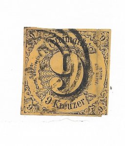 German State Thurn & Taxis #46 The 1852 9Kr Used  C.V. $17.50