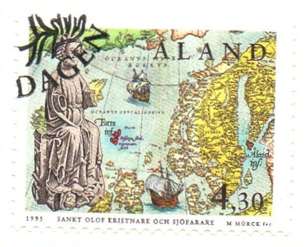 Aland Sc  119 1995 St Olaf stamp used