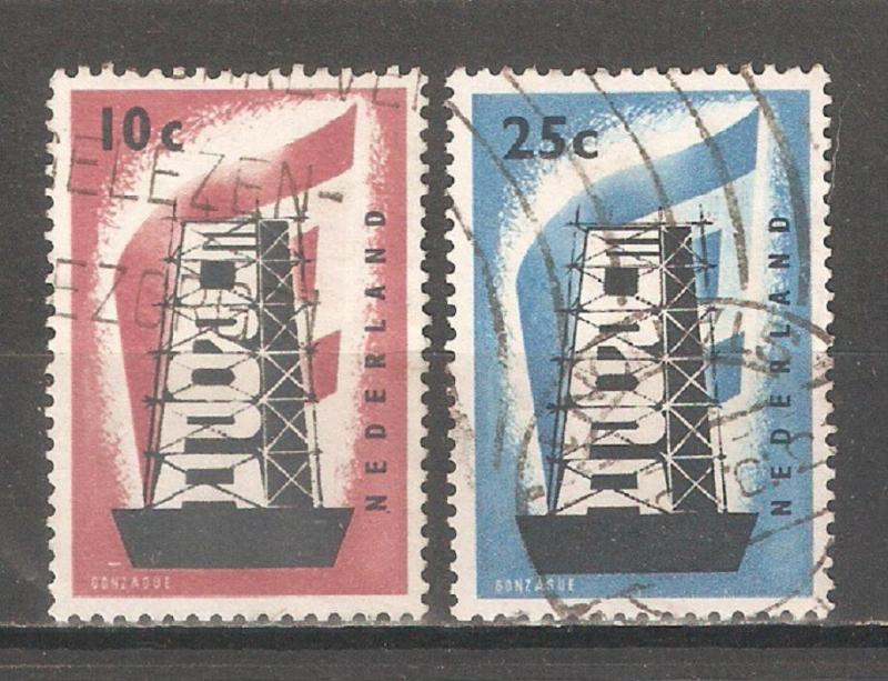 Netherlands 1956,Europa CEPT,Sc 368-369,VF USED