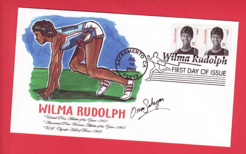 #3422 Wilma Rudolph-21st Century Cachet-Oscar Salazar