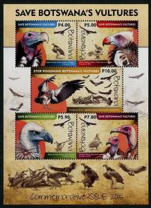 HERRICKSTAMP NEW ISSUES BOTSWANA Vultures Souvenir Sheet