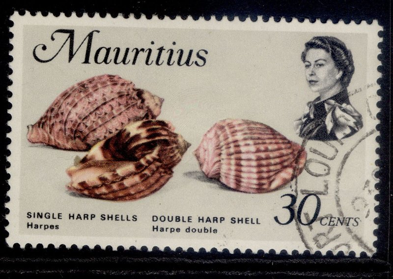 MAURITIUS QEII SG390, 1969 30c shells, FINE USED.