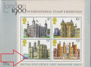 ENGLAND GREAT BRITAIN [1978] MiNr 0760-63 Block 1 I ( **/mnh ) Architektur