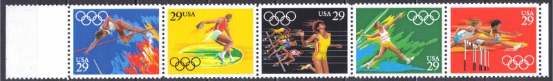 #2553-57, Strip-5 (*) Summer Olympics MNH. .29cent