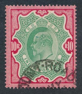 INDIA 74 USED F-VF KING EDWARD 10r