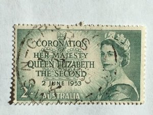 Australia – 1953 – Single “Royalty” Stamp – SC# 261 - Used