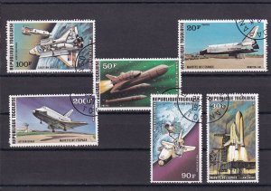 SA17a Togo 1977 Space Shuttle Space Program used stamps