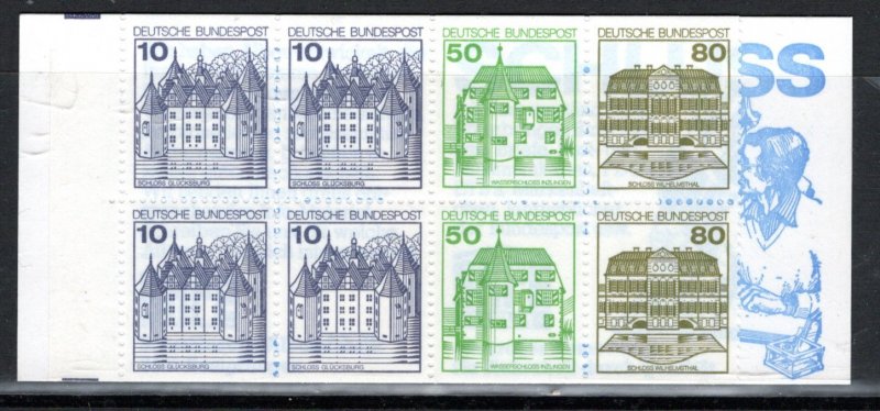 Germany Bund Scott # 1231c, mint nh, stamp booklet Michel # MH24b