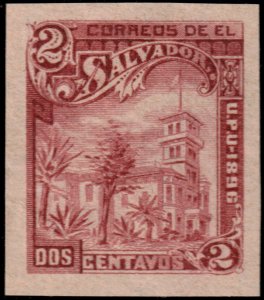 ✔️ EL SALVADOR 1896 - UPU IMPERFORATED NO WM - Sc. 157C MNGAI NH [6.2]