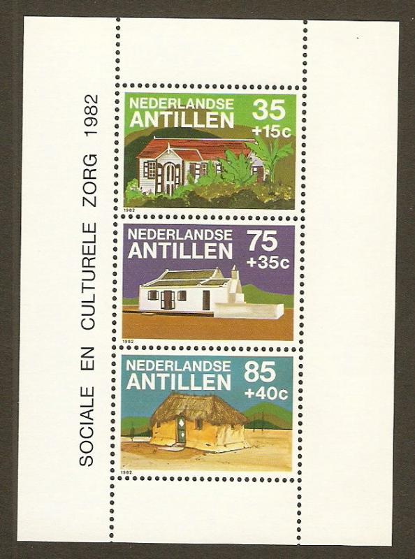 Netherlands Antilles #B205a NH Houses SS